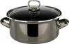 A close-up studio shot of a pot with a glass lid. Produktbild-Vorschau