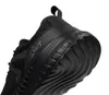 A close-up view of the heel and sole of a black Skechers sneaker. Produktbild-Vorschau