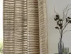 Kutti Vorhang Crinkle Natur Taupe mit Ösen Musselin Produktbild-Vorschau 2