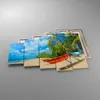 Bild auf Leinwand - Leinwandbild - Golf Ozean Palme Boot - Produktbild-Vorschau 2