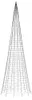 vidaXL Albero di Natale a LED per pennone 1534 LED bianco Anteprima dell’immagine prodotto 5