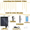 Jopassy 15M Solar LED Ice Rain Fairy Lights Outdoor Indoor Podgląd zdjęcia produktu 2