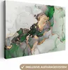 MuchoWow® - Leinwandbilder - Marmor - Gold - Grün - Luxus, Produktbild-Vorschau 1