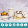 Belle Vous 5-teiliges tragbares isoliertes Lunchbox-Set mit Produktbild-Vorschau 4