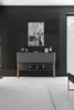 A modern living room with a dark wall and a console table. Podgląd zdjęcia produktu