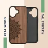 kwmobile Hülle kompatibel mit iPhone 17 Hülle - Holz Case - Produktbild-Vorschau 4
