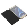 A gold smartphone with a black flip cover case is shown against a white background. Produktbild-Vorschau