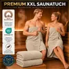 Komfortec Saunatuch 100x200 cm XXL, 100% Baumwolle, 500 Produktbild-Vorschau 2