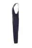 A side view of navy blue overalls against a white background. Produktbild-Vorschau