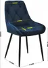 Chaise de salle à manger PARIS bleu marine - rembourrée en Voir les images du produit 5