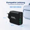 65W USB-C GaN Ladegerät mit 2m USB-C Ladekabel (20W) – Produktbild-Vorschau 8
