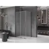 Mexen Velar Duschkabine 90x85cm Schiebetür Frost Gun Gray Produktbild-Vorschau 2