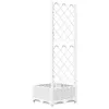 vidaXL Sadzarka z kratką Biała 40x40x121,5 cm PP Podgląd zdjęcia produktu 12