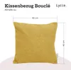 Lycce 2er Set Kissenhülle Bouclé 40x40 cm senf Produktbild-Vorschau 4