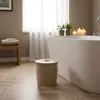 Poubelle métallique Jinfa avec couvercle et poignées - pour Voir les images du produit 3