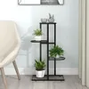 vidaXL Stojak na kwiaty 4-poziomowy 43x22x76 cm czarny Podgląd zdjęcia produktu 2