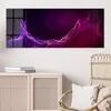 DEQORI Glasbild Echtglas 125x50 cm 'Abstrakte violette Produktbild-Vorschau 4