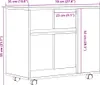 vidaXL Príkonový stolík, Imitácia dreva Artisan, 70x35x60,5 Náhľad obrázku produktu 8