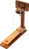 A wooden toy basketball catapult game with a ball and net. Podgląd zdjęcia produktu