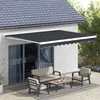Gelenkarmmarkise 4 x 3 m elektrische Markise mit Handkurbel Produktbild-Vorschau 2