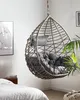 BELIANI Hängesessel Grau Rattan inkl. Kissen Korbsessel Produktbild-Vorschau 2