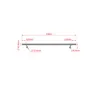 AICA 100cm Edelstahl Handlauf, Treppengeländer, Geländer, Produktbild-Vorschau 2