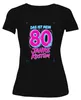 Maglietta da donna divertente con motivo anni '80, neon, Anteprima dell’immagine prodotto 2