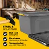 MONZANA® 6x Aufbewahrungsbox 40L mit Deckel 40kg belastbar Produktbild-Vorschau 4