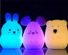Silikonowa lampka nocna Miś dla dzieci LED USB + pilot Podgląd zdjęcia produktu 3