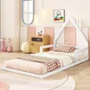 A child's bedroom with a white house-shaped bed. Produktbild-Vorschau