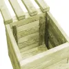 vidaXL Gartenbank mit Pflanzgefäßen Kiefernholz Imprägniert Produktbild-Vorschau 3