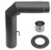 Raik Basic Rauchrohrbogen-Set 150mm gussgrau geschweißt für Produktbild-Vorschau 1
