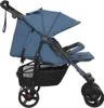 vidaXL Geschwisterwagen Marineblau Stahl Produktbild-Vorschau 2