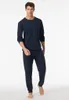 Schiesser Pyjama dunkelblau gestreift Produktbild-Vorschau 2