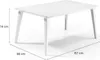 Allibert Lima Table Blanc - résistant aux intempéries, Voir les images du produit 13