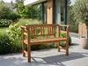 2-Sitzer Gartenbank aus Akazienholz, ca. 115 x 48,5 x 82 cm Produktbild-Vorschau 6