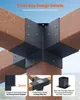 Kit staffe per pergola 4x4 pollici Staffe interne 3,5x3,5 a Anteprima dell’immagine prodotto 3