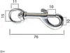 Bolzenkarabiner Karabinerhaken Karabiner Produktbild-Vorschau 2