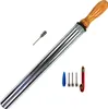 Best Sporting Ballpumpe verchromt mit Holzgriff, 39 cm x Produktbild-Vorschau 1