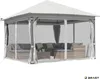 Alu Pavillon INFINITY 4x4m hellgrau Produktbild-Vorschau 9