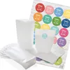 24 weiße Gastgeschenk Papiertüten Papier-Beutel 16,5 x 26 x Produktbild-Vorschau 2