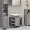 vidaXL Badschrank Grau Sonoma 60x32x53,5 cm Holzwerkstoff - Produktbild-Vorschau 2