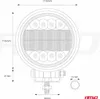 Pracovní světlo AMiO LED 42LED COMBO (2 funkce)- AWL14 Náhled obrázku produktu 10