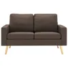 dkd-home-decor 2-Sitzer-Sofa Stoff Braun 130 x 76 x 82,5 cm Produktbild-Vorschau 3