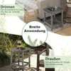 COSTWAY set di 2 tavolini da esterno, tavoli da giardino Anteprima dell’immagine prodotto 6