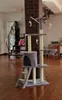 Škrabací strom s žebříkem pro kočky 138 cm XL šedý Náhled obrázku produktu 2