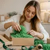 Grüne Papierfüllmaterial 100 g – Dekofüllung für Geschenkkörbe, Boxen & Pakete Produktbild-Vorschau
