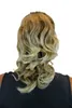The back of a person wearing a black top, with a hairpiece attached to their head. Produktbild-Vorschau