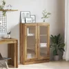 vidaXL Artisan dubová knihovna 82,5x30,5x115 cm Materiál na Náhled obrázku produktu 3