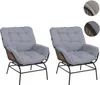 Set di 2 sedie da giardino HWC-P75, poltrona da giardino, Anteprima dell’immagine prodotto 8
